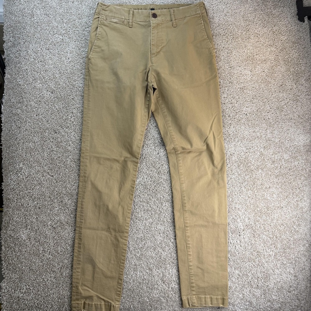 American Eagle Outfitters Flex Pants Mens 29x34 Beige Chino Tapered Casual